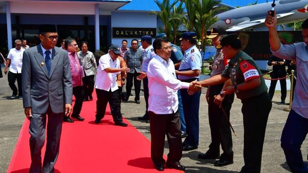 Wapres JK Bertolak ke Palu, Akan Rapat Soal Rehabilitasi Sulteng