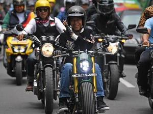 Digeber di Bandung, Lampu Motor Jokowi Sudah Menyala