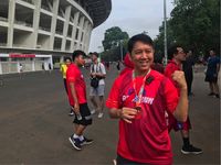 Bikin Heboh, Bola Raksasa Menggemparkan GBK