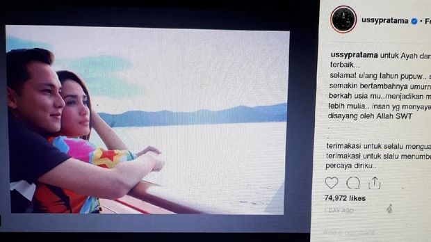 Selamat Ulang Tahun Andhika Pratama! Ini Pesan Ussy untuk Kamu