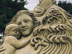 Potret Karya Seni dari Pasir yang Memukau