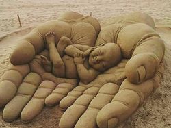 Potret Karya Seni dari Pasir yang Memukau