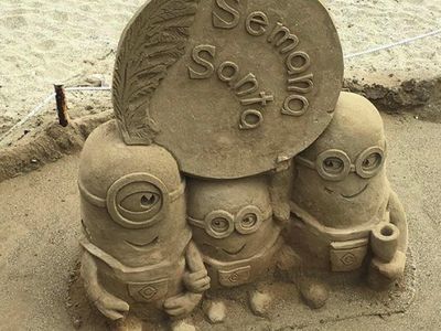 Potret Karya Seni dari Pasir yang Memukau