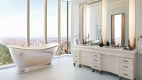 Apartemen ini menawarkan pemandangan 360 derajat kota New York, termasuk saat Anda berada di kamar mandi. Istimewa/Dok. Mansionglobal.