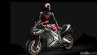 Kymco meluncurkan motor sport listrik SuperNEX di pameran EICMA, Milan. Istimewa/Kymco.