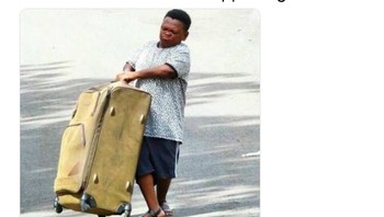 Seorang fans pulang kampung tak lagi mau mendukung MU. Foto: Twitter