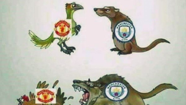 Meme-meme Lucu MU Tak Berdaya Dikandaskan City
