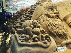 Potret Karya Seni dari Pasir yang Memukau