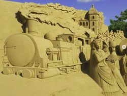 Potret Karya Seni dari Pasir yang Memukau