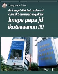 Video Call di Billboard, Ayah Ringgo Agus Bikin Heboh Warga Jakarta