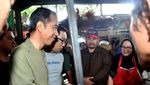 Blusukan ke Pasar Cihaurgeulis, Jokowi Belanja Ubi, Kangkung dan Bayam