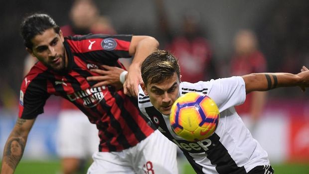 AC Milan yang berstatus sebagai tuan rumah keteteran menghadapi Juventus. (
