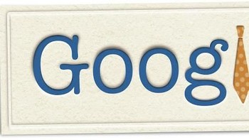 Google Doodle untuk Hari Ayah 2011 tampil lebih sederhana dengan dasi hanya menggantikan huruf l pada Google. Foto: Google