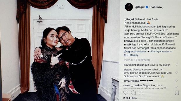 Selamat Hari Ayah Nasional! Gita Gutawa Bahagia Kerja Bareng Erwin Gutawa