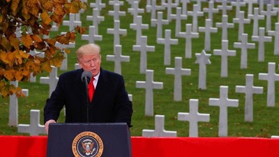 Trump Hingga Ratu Elizabeth II Peringati 100 Tahun Berakhirnya PD I