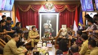 Bupati Anna bertemu dengan Mendagri Tjahjo Kumolo di Kemendagri, Jl Medan Merdeka Utara, Jakarta Pusat. 
