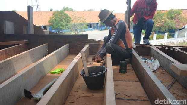 Kapal penakluk Laut Arafuru sedang dibuat