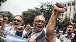 Eks Karyawan Merpati Berdemo di Kantor Sri Mulyani