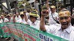 Eks Karyawan Merpati Berdemo di Kantor Sri Mulyani