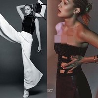 Berpose di Vogue Australia, Gigi hadid berpose dengan kaki split. Pose uniknya tersebut kemudian dipamerkan di Instagramnya.  Foto: Instagram