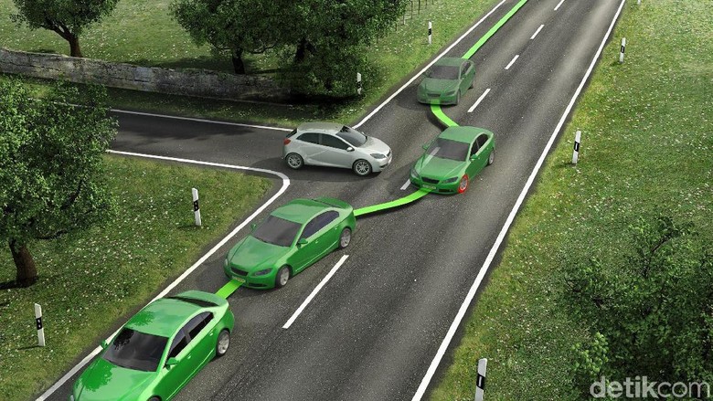 Dengan ESP mobil bisa bermanuver dengan aman dan terhindar dari tergelincir Foto: Bosch Dengan ESP mobil bisa bermanuver dengan aman dan terhindar dari tergelincir Foto: Bosch