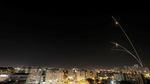 Penampakan Serangan Udara di Langit Israel-Palestina