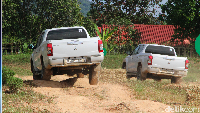 Pengujian kali ini dilakukan dengan dua pengujian yakni Flat Dirt Course dan Off-Road Obstacle course diantaranya 2-1 Up hill atau melintas di ketinggian dan turunan 30 derajat, 2-2 bank slope, 2-3 Twist track dan 2-4 Suspension Stroke.