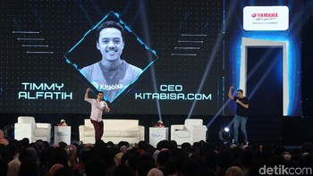 CEO Kitabisa Timmy Alfatih juga hadir dan berbagi ilmu dengan audiens.