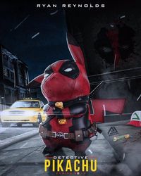 Iseng, Fans Buat Meme 'Detective Pikachu' Imut Berubah Jadi 'Deadpool'