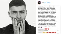 Salah seorang netizen yang memberikan penjelasan terkait pernyataan Zayn Malik soal agamanya. Dok. Instagram/zayn