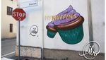 Keren! Seniman Ini Bikin Street Art dengan Tema Makanan Ciamik