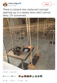 Ganti Kursi dengan Ayunan, Restoran India Ini Langsung Viral
