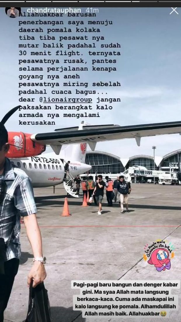 Reaksi Nina Zatulini soal Kejadian Seram di Pesawat yang Ditumpangi Suami