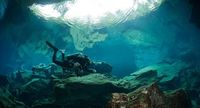 The crater reaches the seabed (BBC Travel)