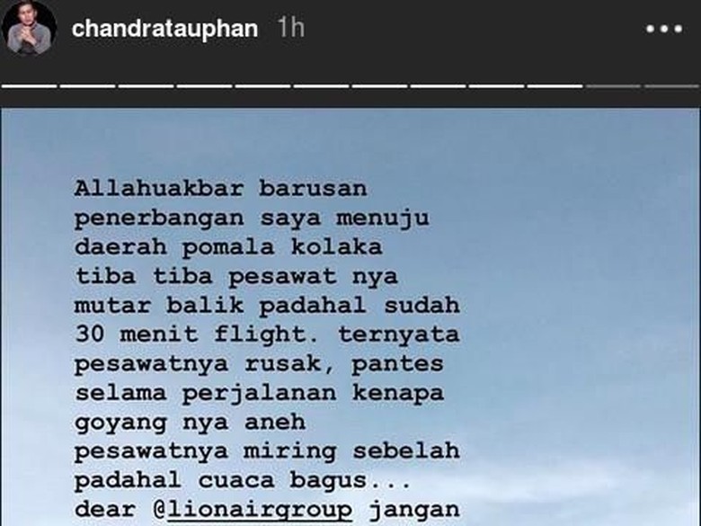 Ini Alasan Pesawat yang Ditumpangi Suami Nina Zatulini Putar Balik Ini Alasan Pesawat yang Ditumpangi Suami Nina Zatulini Putar Balik