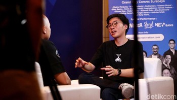 Chief Financial Officer (CFO) dan Co-Founder Gojek Indonesia Kevin Aluwi turut hadir dalam gelaran Innocreativation di Surabaya, Rabu (14/11/2018).