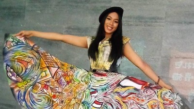 Gaya Alya, Wakil Indonesia di Miss World 2018 yang Pakai Gaun Buatan Sendiri