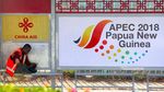 Tari Tradisional Papua Nugini Sambut Kedatangan Presiden China