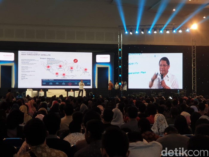 Menkominfo Rudiantara di Innocreativation Surabaya. Foto: Adi Fida Rahman/detikINET Menkominfo Rudiantara di Innocreativation Surabaya. Foto: Adi Fida Rahman/detikINET