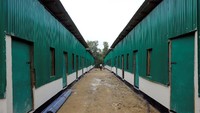 Sejumlah pengungsian untuk para pengungsi Rohingya pun dibangun di pusat repatriasi Rohingya yang berlokasi di Gunndum dekat Coxs Bazar, Bangladesh. Mohammad Ponir Hossain/Reuters.