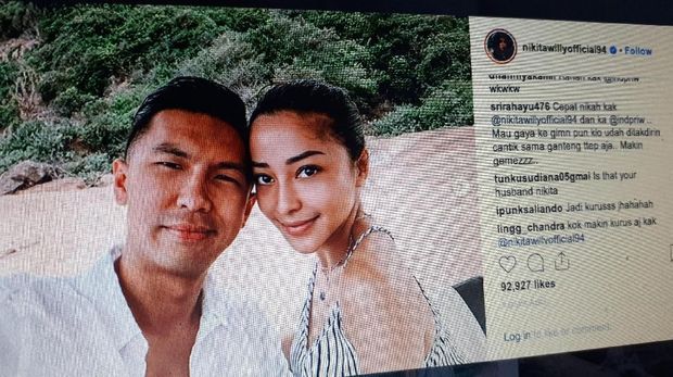 Pose Berdua dengan Sang Kekasih, Nikita Willy Diminta Buruan Nikah