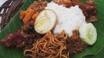 Lapar Berat? Yuk, Sarapan Nasi Langgi, Ramesan Nasi Plus Aneka Lauk
