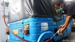 Penampakan Bajaj hingga Transjakarta Antre Panjang Isi BBG