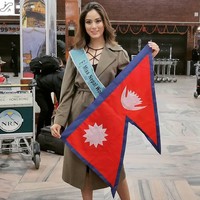 Ajang Miss World ke-68 sendiri ini diselenggarakan di Tiongkok pada Desember mendatang dan diikuti Shrinkhala serta 119 kontestan lainnya yang akan memperebutkan mahkota Miss World 2018. Indonesia turut mengirimkan perwakilannya yaitu Ayla Nurshabrina yang kini telah melakukan karantina. Foto: Instagram @shrinkhala_