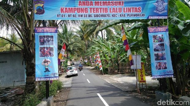 Melihat Desa Sidomulyo Purworejo Jadi Kampung Tiblantas
