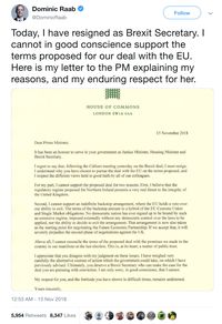 Menteri Brexit Inggris Mundur, Ini Isi Surat Resign-nya