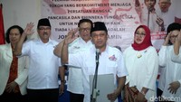 Deklarasi dukungan dibacakan Ketua Korbid Polhukam DPP Pelangi Kebangsaan Ganjar Razumi bersama seluruh pengurus Pelangi Kebangsaan. Mereka mendukung Jokowi melanjutkan program Nawacita yang dinilai berjalan dengan baik.
