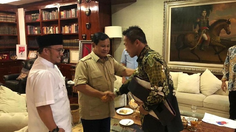 Bertemu, Prabowo Semangati Daud Yordan Bertemu, Prabowo Semangati Daud Yordan