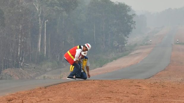 Presiden Jokowi dan Menteri PUPR jajal Trans Papua ruas Merauke-Boven Digoel