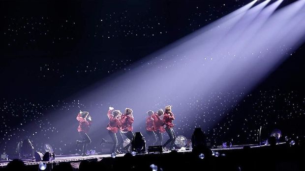 Salah satu penampilan BTS dalam 'Burn The Stage: The Movie'.